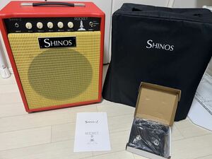 SHINOS & L ROCKET /HI GAIN MOD 6L6 専用カバー付き 赤 RED ギターアンプ　コンボアンプ