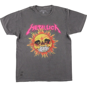 古着 METALLICA メタリカ 太陽柄 バンドTシャツ バンT メンズM相当 /eaa470692