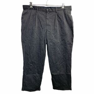 DOCKERS チノパン W42 ドッカーズ リラックスフィット タックパンツ ビッグサイズ グレー 古着卸 アメリカ仕入 2408-388