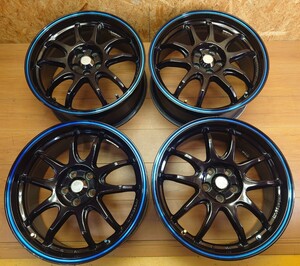 格安 売切り LMSPORT 17×7.5J+50 PCD100 5H ジャンク4本SET 