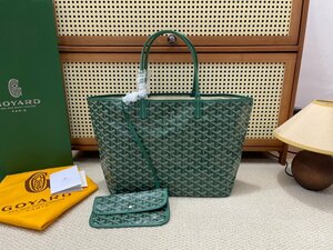 ≪ 新品 ≫ GOYARD ゴヤールサンルイ PM グリーンPVC バッグ トートバッグ ショルダーバッグ レディース