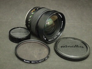 D48☆ ジャンク MINOLTA MC W.ROKKOR-NL 1:2.8 f=21mm ミノルタ カメラ用 レンズ (60)