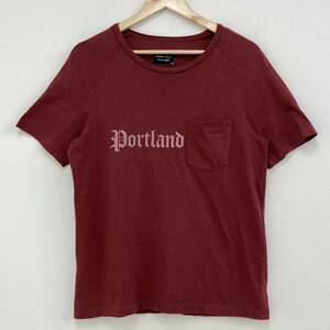 初期 NumberNine PORTLAND期 ラグラン ポケット Tシャツ エンジ 2サイズ ナンバーナイン 半袖 ポケT Tee archive 3070272