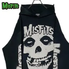 H＆M MISFITS ミスフィッツ バンドパーカー 黒 Lスウェット フーディ