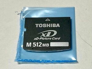 TOSHIBA 東芝 xD-Picture Card xDピクチャーカード 512MB 1枚 フォーマット済み 動作確認済みジャンク品