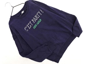 PETIT BATEAU プチバトー トレーナー スウェット sizeXXS/紺 ◇■ ☆ ekb2 レディース