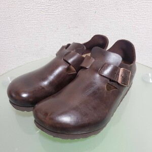 BIRKENSTOCK ビルケンシュトック BOSTON ボストン レザーサンダル 25㎝ ダークブラウン ドイツ製