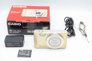 【適格請求書発行】美品 CASIO カシオ EXILIM EX-ZS190 コンパクトデジタルカメラ ゴールド 元箱付【アルプスカメラ】241123f