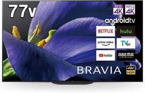 美品 引取限定 有機ELテレビ BRAVIA KJ-77A9G [77V型 /Bluetooth対応 /4K対応 /BS・CS 4Kチューナー内蔵 /YouTube対応]