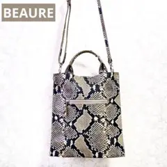 BEAUREビュレ  ワンハンドル ショルダー 2WAY トートバッグ 牛革