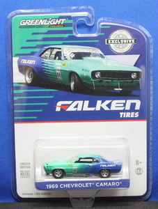 1/64 グリーンライト 1969 カマロ・Chevy Camaro #88 ファルケンカラー Falken Tires