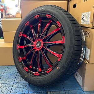 200系ハイエース レジアスエース 18インチ 新品 タイヤホイールセット 4本セット BD12 特選タイヤ 225/50R18