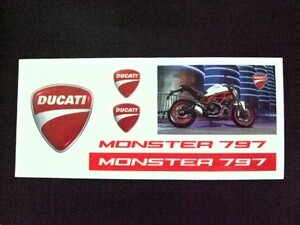 ★激安★即決★新品★DUCATI★MONSTER 797★ステッカー★シール★送料１１０円★