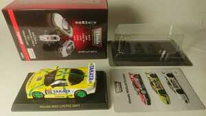 京商 1/64 ホンダ ミニカーコレクション TAKATA DOME NSX JGTC 2001 No.18 タイヤロゴ 追加 HONDA type R タカタ 童夢 トレルイエ 無限 