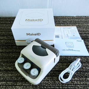 ●MakeID Q1-A ラベルメーカー ラベルライター レトロ タイプライター風 スマホ対応 MakelD-Lifeアプリ メイクイド