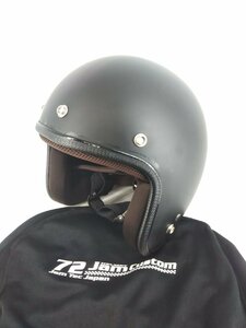 【72JAM HELMET】ジャムテックジャパン 72JAM ジェット ヘルメット　JP MONO HELMET(ブラック)　FREEサイズ