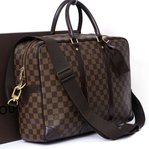 【極美品】 ルイヴィトン Louis Vuitton ダミエ ポルトドキュマンヴォワヤージュ GM エベヌ 茶系 2WAY ビジネスバッグ メンズ 2122