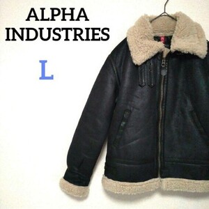 ALPHA INDUSTRIES アルファインダストリーズ B-3フェイクムートンジャケット フライトジャケット ボマー ミリタリー 大きいサイズ 