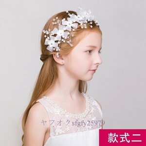 A299J☆新品人気 韓版韓式/韓国風 花輪頭飾り 髪飾り飾り 王冠 子供 のパフォーマンス頭飾りB