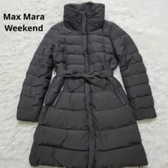 女優襟/2way✨WeekendMax Mara　ダウンコート　ベルト　レース襟