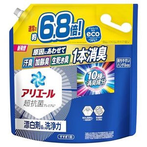 アリエール 洗濯洗剤 液体 詰め替え 2.76kg 漂白剤級の洗浄力 大容量 タテ・ドラム式OK