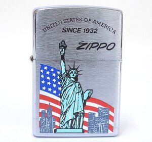 1S494 未使用品！ レターパック￥600発送！ ZIPPO オイルライター 　アメリカ 自由の女神　　K 04【ニューポーン】