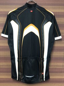 GU092 バイシクルライン BICYCLELINE 半袖 サイクルジャージ Sサイズ 黒オレンジ