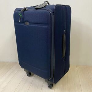 samsonite サムソナイト キャリーケース キャリーバッグ スーツケース 高さ 約56cm ネイビーカラー 鍵付き ネームタグ付き ビジネス 旅行