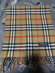 美品　 Burberrys 英国製　 バーバリー　 BURBERRY マフラー　キャメル　