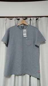 【新品タグ付】New Balance　ニューバランス　ヘビーウェイト　半袖　ポケット　 Tシャツ Tshirt　グレー　メンズ　L【定価5,390円】
