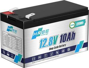 12V 10Ah HRBEENERGY 12V 10Ah LiFePO4 リン酸鉄リチウムイオンバッテリー 充電式バッテリー Li