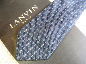 ♪34905D♪状態並品【刺繍 宝石 菱形 柄】ランバン【LANVIN】ネクタイ