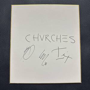 CHVRCHES 直筆サイン色紙 チャーチズ ロック バンド アルバム CD マネスキン Mneskin マシュメロ Marshmello