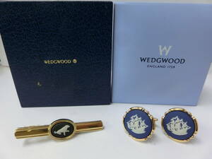 ♪♪9787 WEDGWOOD ウェッジウッド カフスボタン タイピン　2点セット　♪♪