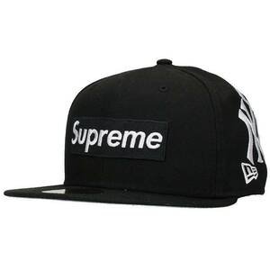 シュプリーム SUPREME ニューエラ 21AW New York Yankees Box Logo Cap サイズ:7 3/8 ヤンキースロゴベースボールキャップ 中古 OM10