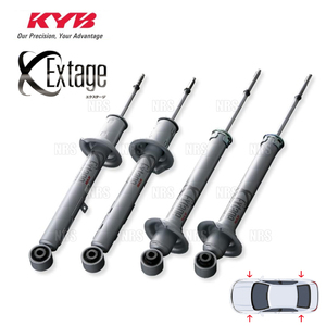 KYB カヤバ EXTAGE エクステージ ショック (前後セット) GS250/GS350 GRL11/GRL10 4GR-FSE/2GR-FSE 12/1～16/8 2WD車 (E-S93175804