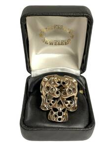 約21号 TENDERLOIN テンダーロイン 8K T-SKULL RING BORNEO ボルネオスカルリング 指輪