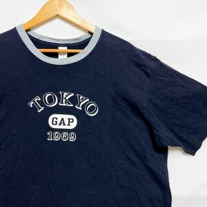 00s Old Gap オールド ギャップ TOKYO リンガー Tシャツ 古着