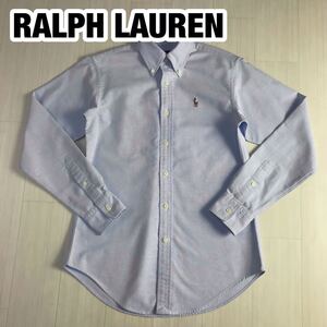 RALPH LAUREN ラルフローレン 長袖 シャンブレーシャツ レディース O ライトブルー カラーポニー