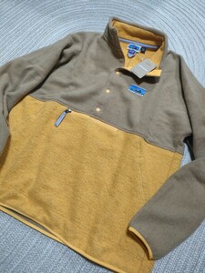 新品 定価40700 patagonia パタゴニア 50周年限定 プルオーバー フリース L NaturalBlend Snap-T ベージュ イエロー ジャケット 正規品