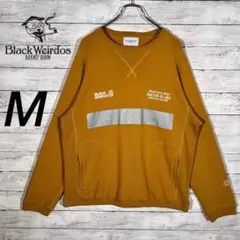 『BLACK WEIRDOS』　スウェット　22SS  ラメ　マスタード　【M】