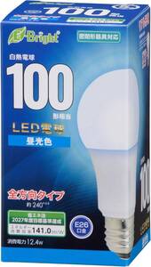 オーム電機 LED電球 E26 100形相当 昼光色 LDA12D-G AG27 06-4348 OHM