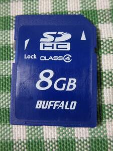 Buffalo SDメモリーカード/SDHC 8GB Class4