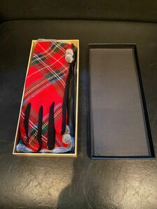 希少 格安 高級 TARTAN TRADITIONS タータンチェック手袋 レディース 保管品 優雅 オシャレ ヴィンテージ 