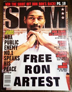 2005 August SLAM MAGAZINE #90 RON ARTEST / スラム 雑誌 ロン アーテスト Jordan, Nike, Adidas NBA Basketball