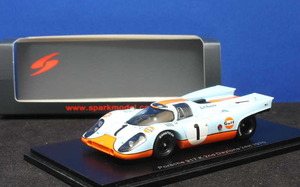 1/43 スパーク ポルシェ Porsche 917K ガルフ No.1 2nd デイトナ Daytona 24H 1970（J. Siffert / B. Redman）