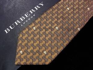 ■E3116N●美品●バーバリー【総ロゴ】【BURBERRY LONDON】ネクタイ