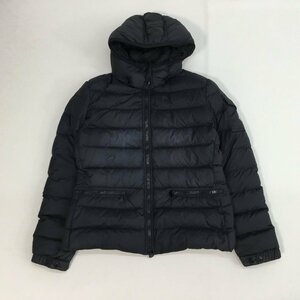 ■MONCLER モンクレール ダウンジャケット アウター 袖ロゴワッペン レディース サイズ 平置き採寸参照 ブラック /0.86kg ■