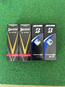 ブリヂストンゴルフ TOUR B XS 2スリーブ SRIXON Z STAR 2スリーブ ホワイト Z-STAR 合計 1ダース BRIDGESTONE ブリジストン オンネーム入