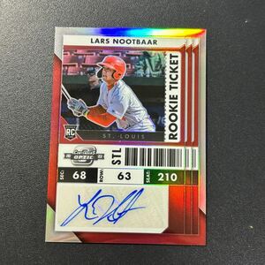 ラーズ ヌートバー 2022 Contenders Optic HOLO ルーキー 直筆サインカード Lars Nootbaar MLBカード WBC日本代表